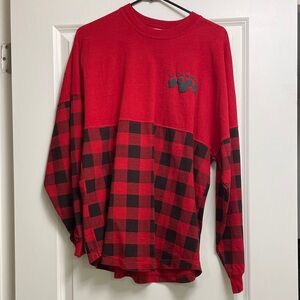 Disney World Canada Plaid Spirit Jersey Shirt